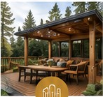 Outdoor deck and living area