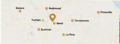Map of Central Oregon service area
